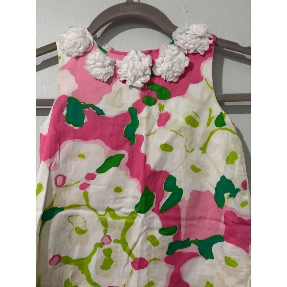 Lilly Pulitzer little girl pink floral sleeveless dress 4 - Picture 7 of 7